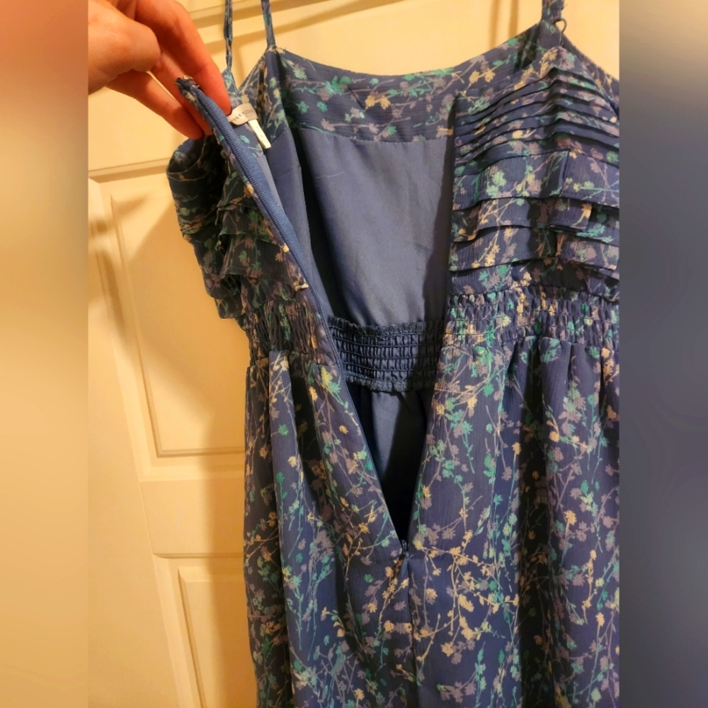 Lauren Conrad Blue Floral Mini Sundress - Picture 3 of 13
